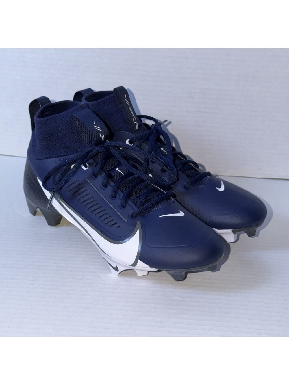Nike Vapor Edge Pro 360 2 Football Cleats Navy Blue FN7759-400 Size 8.5